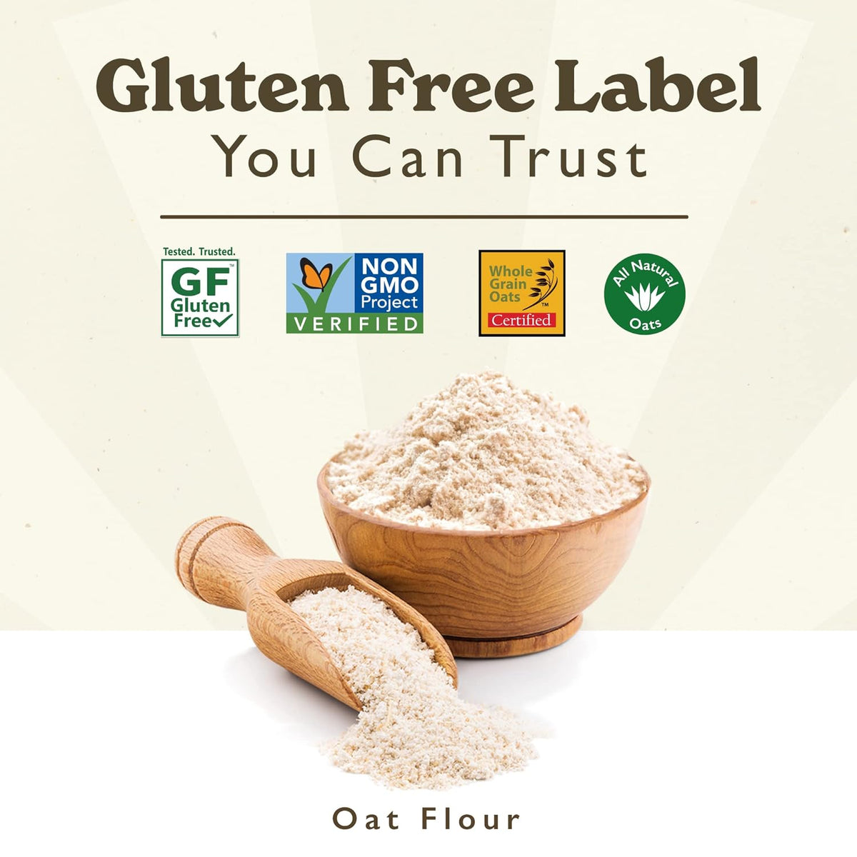 ORGANIC Gluten Free Oat Flour (2 pack, 4lbs total)