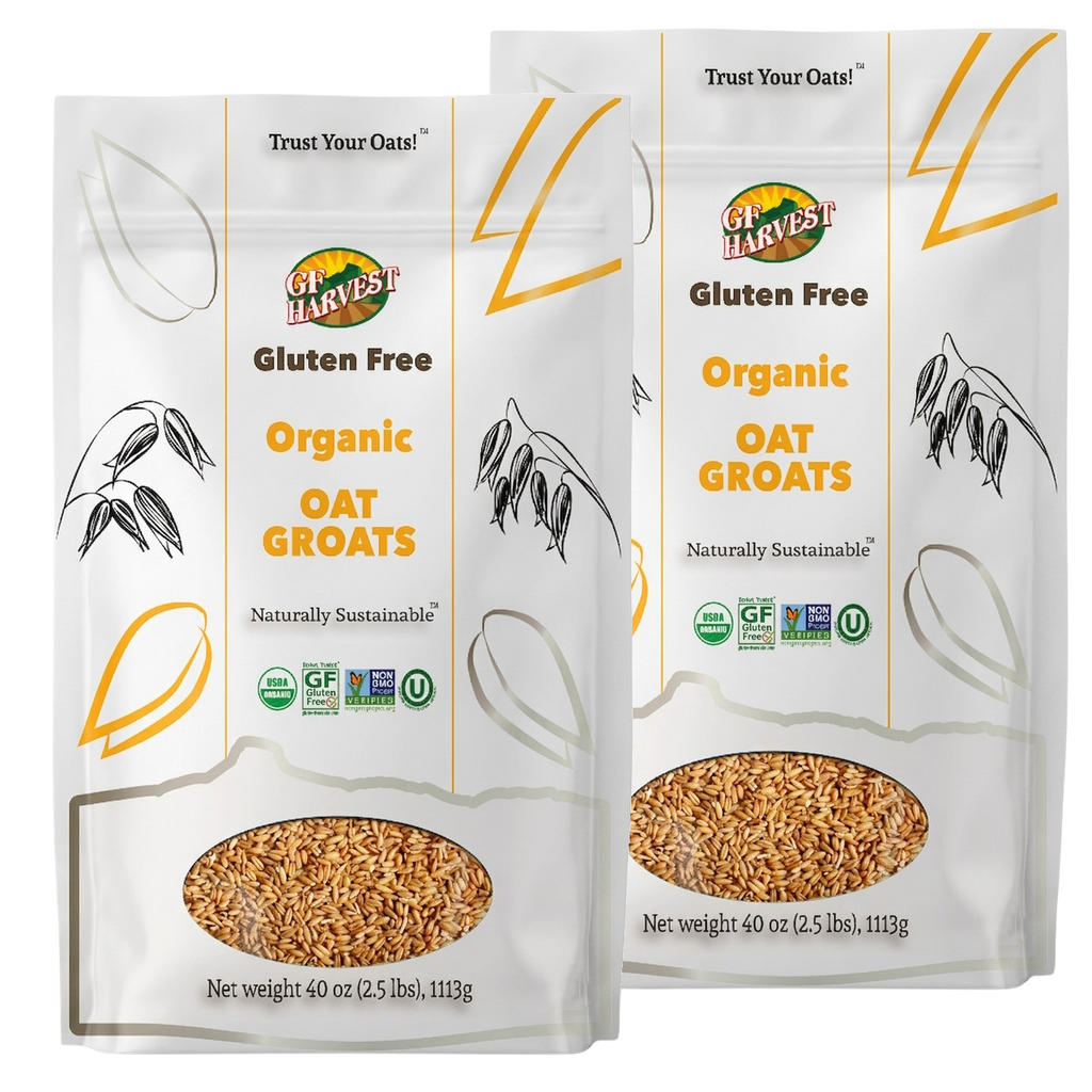 ORGANIC Gluten Free Oat Groats (2 pack, 5lbs total)