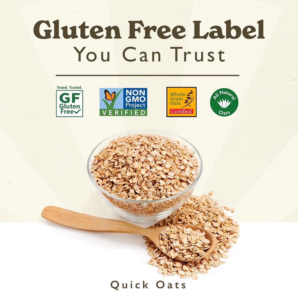 Gluten-Free Quick Cooking Oats (2 pack, 4lbs total)