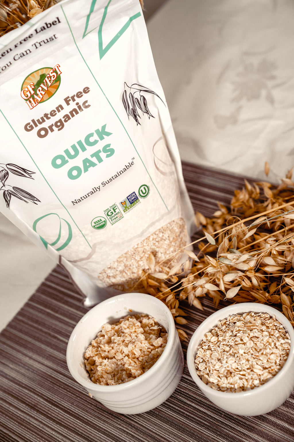 ORGANIC Gluten Free Quick Oats (2 pack, 4lbs total)